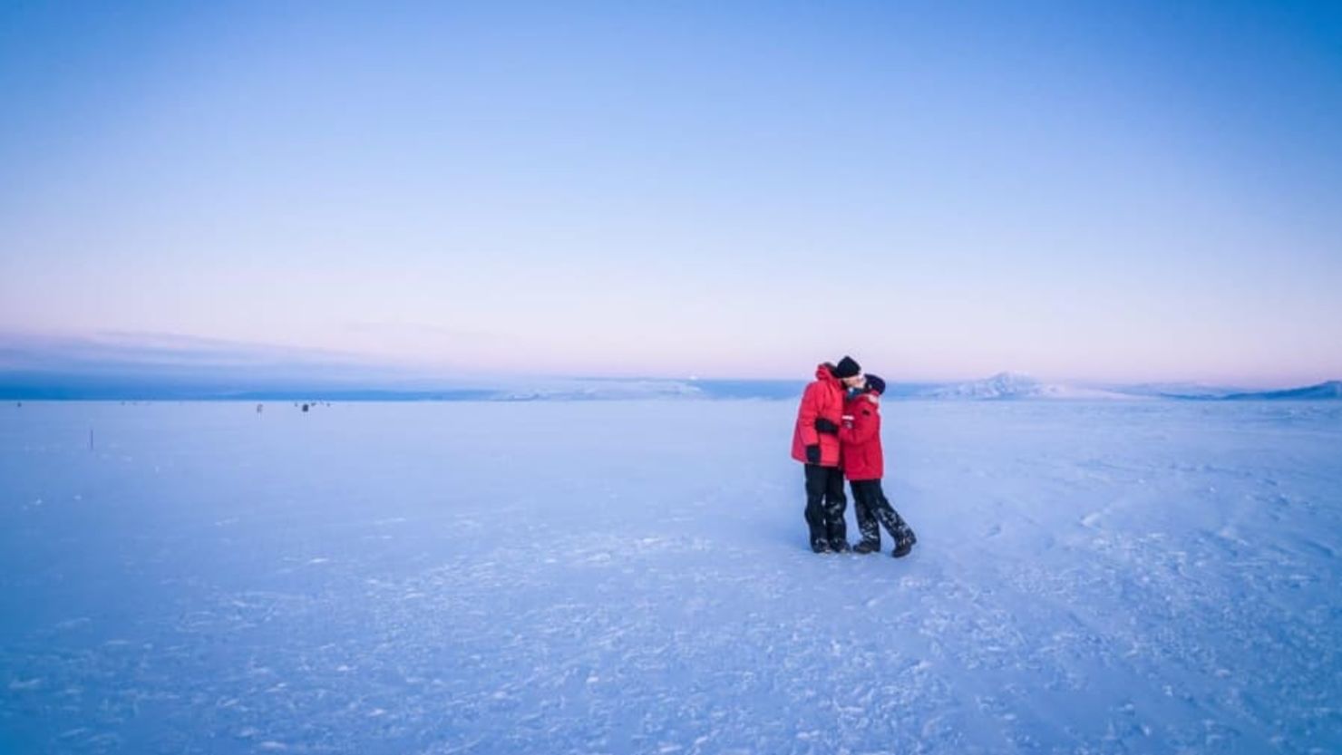 Two hearts, one horizon—Greenland at its most romantic