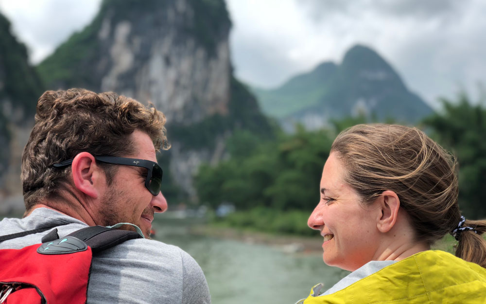 Where China slows down—river silence, limestone peaks, and just the two of you